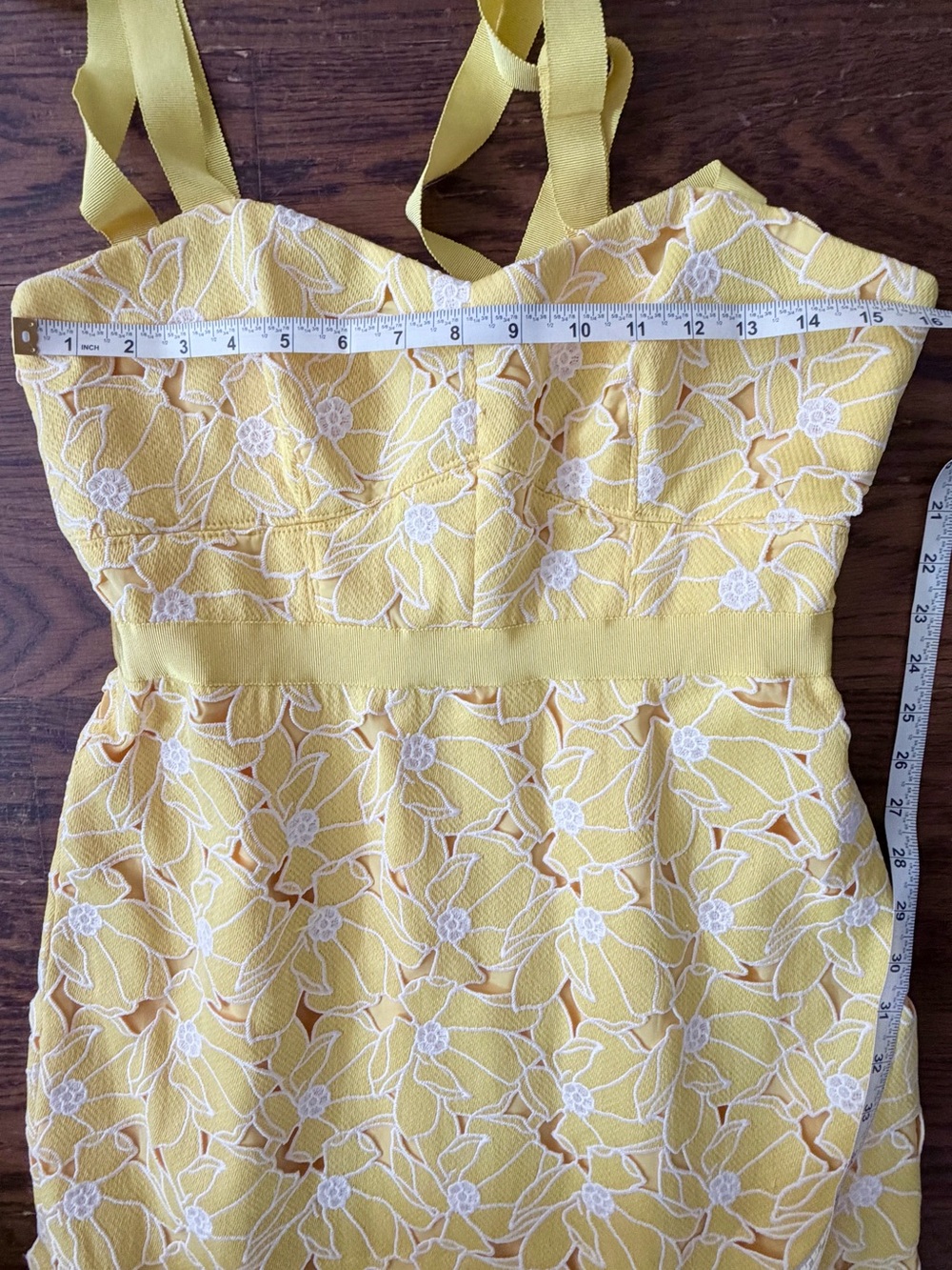 J. Crew Yellow Floral Midi Dress - Picture 14 of 15